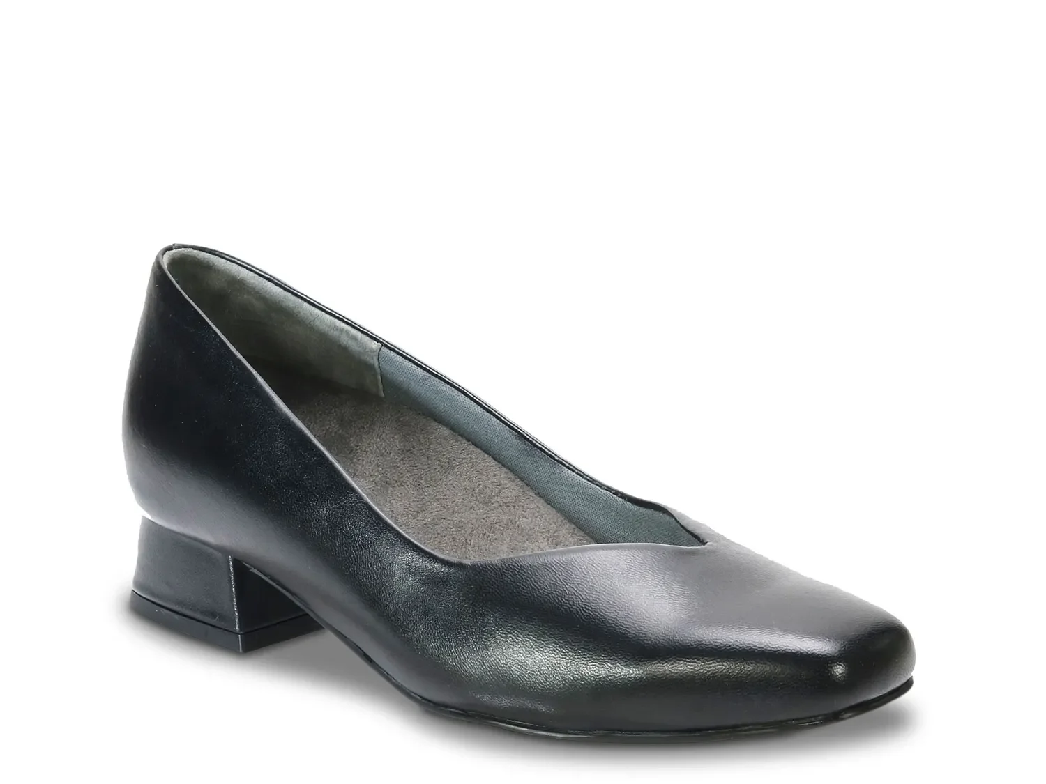 David Tate Wide Width Fortune Pump | Women's | Black Leather | Size 7.5 | Pumps