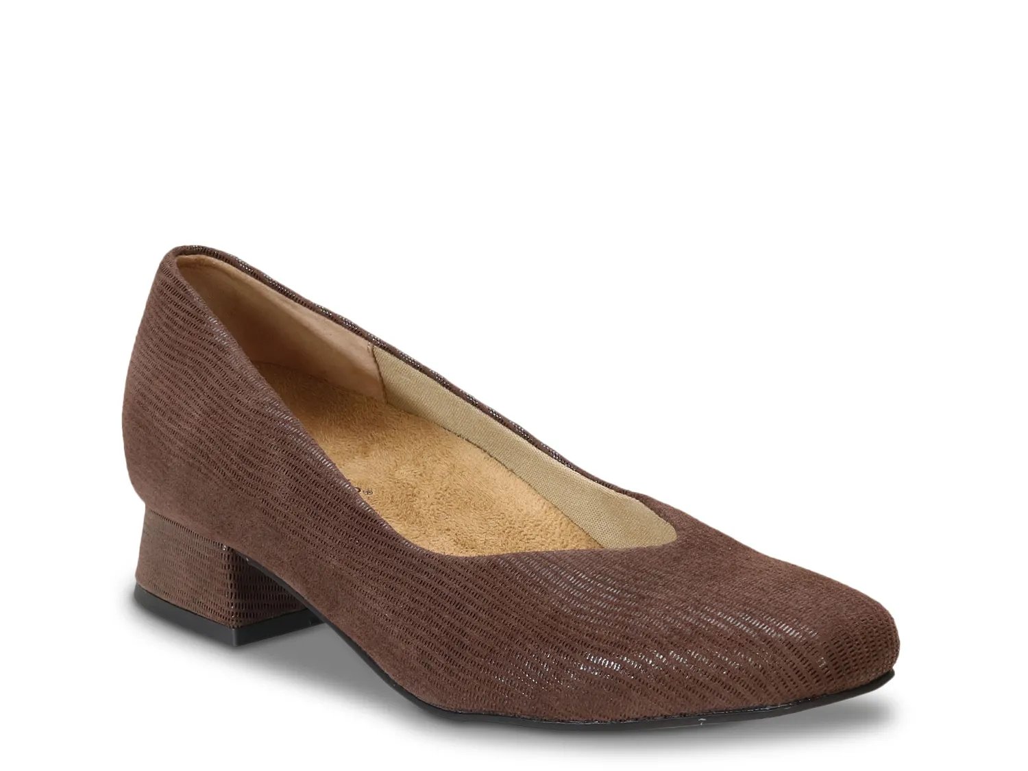 David Tate Extra Wide Width Fortune Pump | Women's | Brown Snake Print | Size 7.5 | Pumps