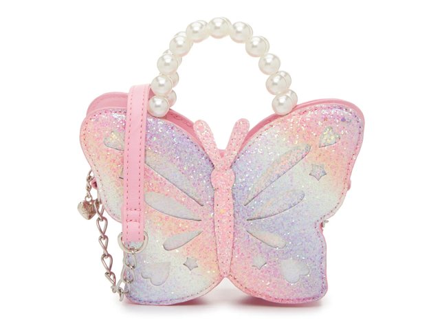 OMG Accessories Butterfly Glitter Crossbody Bag Free Shipping DSW