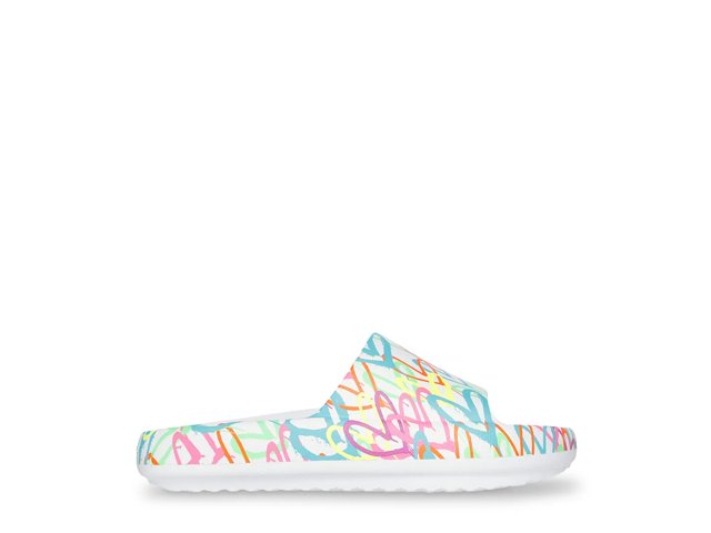 Foamies x JGoldcrown Horizon 228 Heart Mural Slide Sandal - Kids'