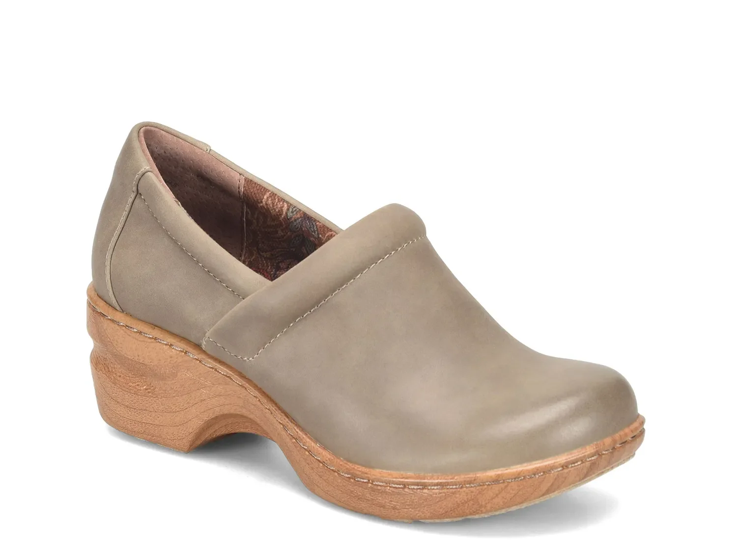 b.o.c. Born Concept Peggy Clog | Women's | Taupe | Size 8 | Clogs | Block