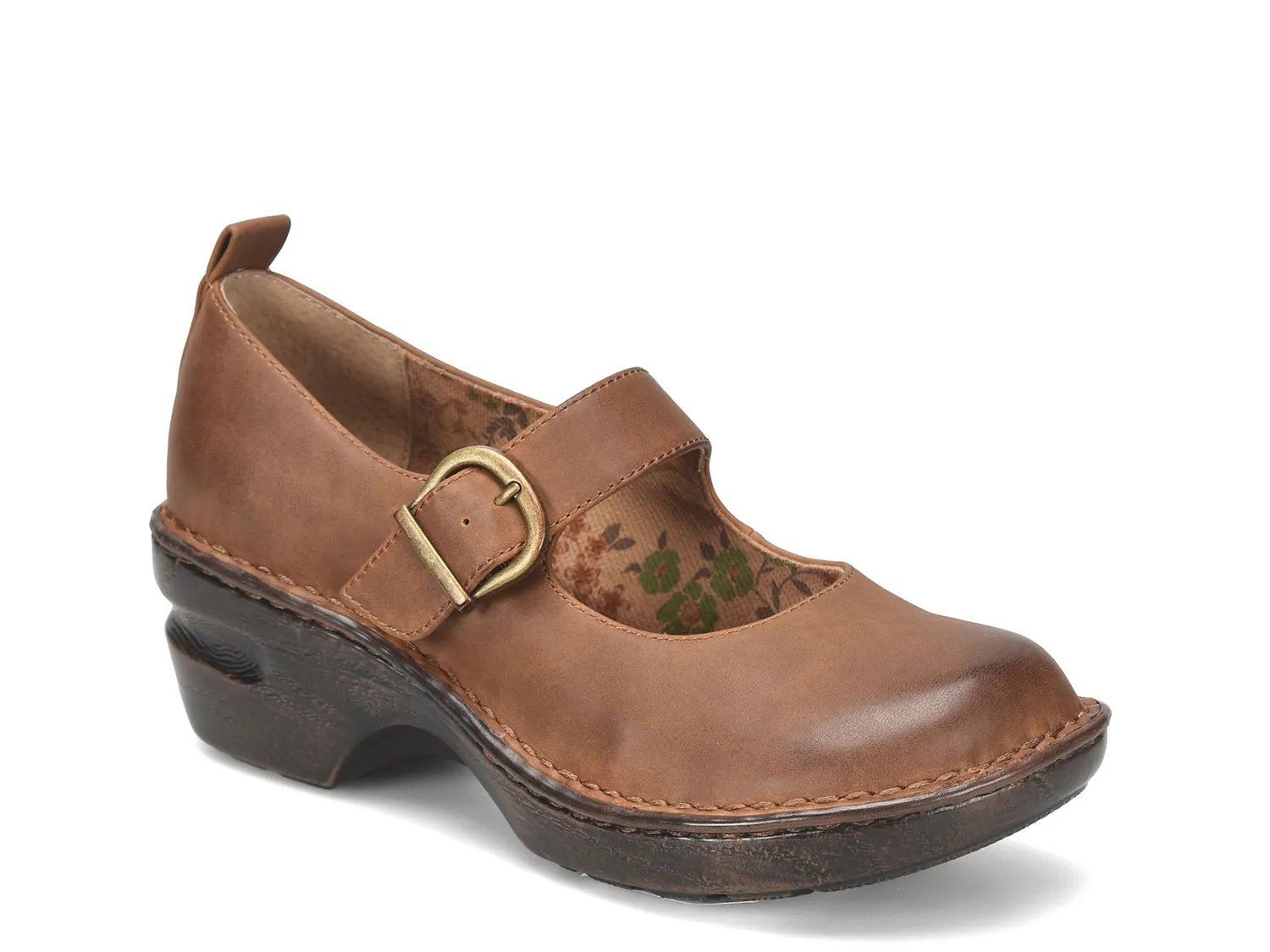 b.o.c. Born Concept Peggy Jane Mary Jane Clog | Women's | Brown | Size 7 | Clogs | Block | Mary Jane