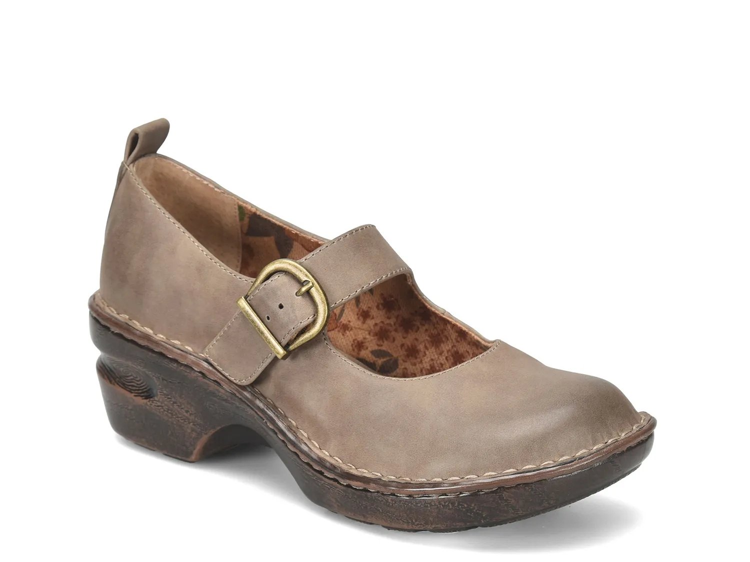 b.o.c. Born Concept Peggy Jane Mary Jane Clog | Women's | Taupe | Size 11 | Clogs | Block | Mary Jane