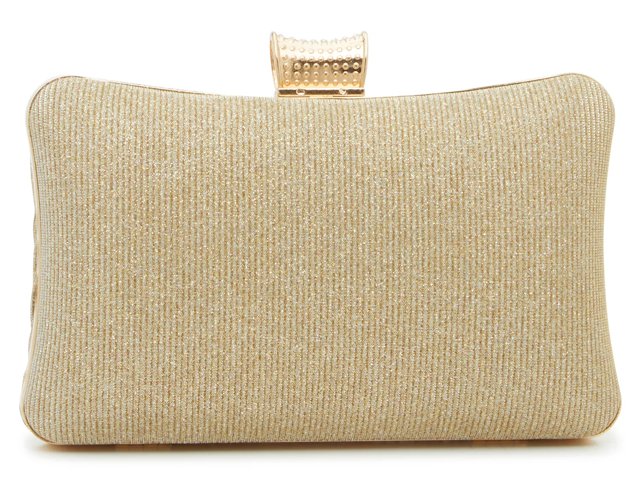 Kelly & Katie Glitter Pleat Clutch
