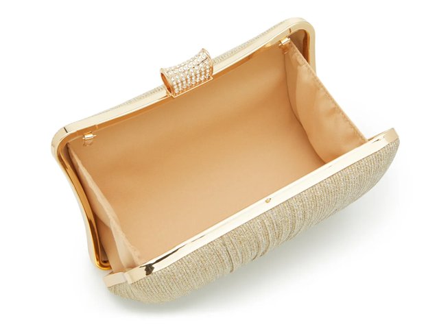 Kelly & Katie Glitter Pleat Clutch
