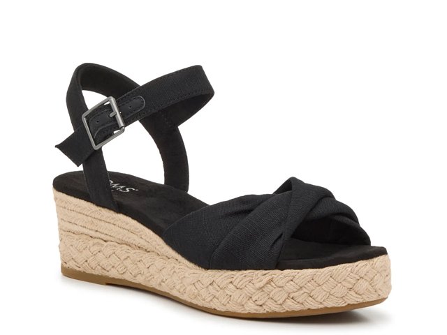 TOMS Kinsley Platform Wedge Sandal - Free Shipping | DSW