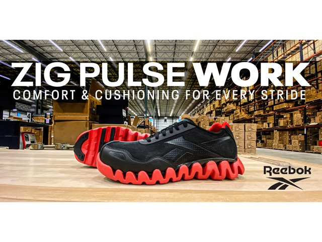 タイド・キングス5期（Red & Black） Reebok Work Zip Pulse Safety Toe Work Sneaker - Men's - Free