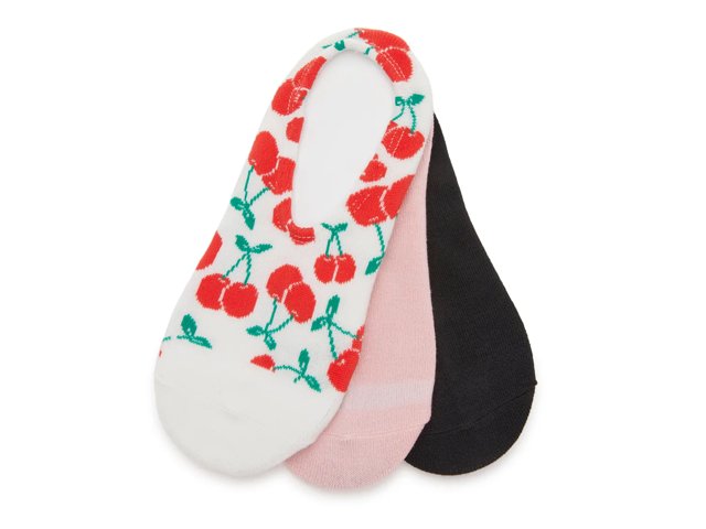 Women s Converse cherry print Liner 3 Pair Pack