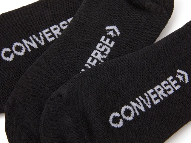 Converse Fundamental Women s No Show Socks 3 Pack Free Shipping DSW