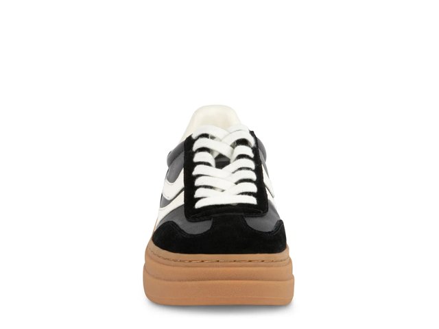 ★Steve Madden★新作★大人気★DODGE BLACK/WHITE★スニーカー DODGE Black/White Low-Top Platform Women's Sneaker – Steve