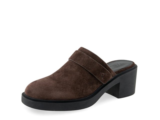 Aerosoles Gunda Women s Block Mule Heels Size 7.5 Java Suede