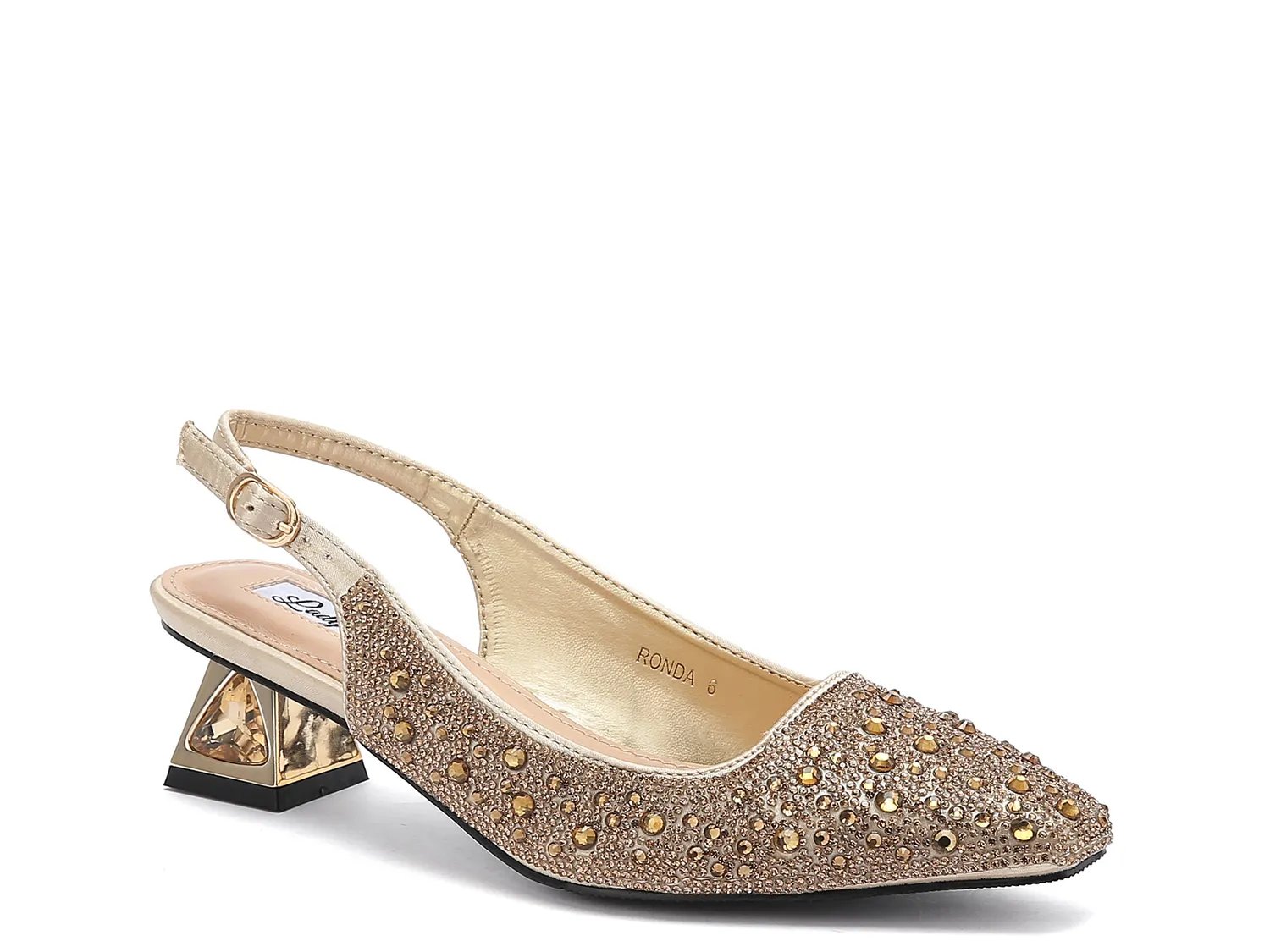 Lady Couture Ronda Pump | Women's | Gold Metallic | Size 4 | Pumps | Slingback