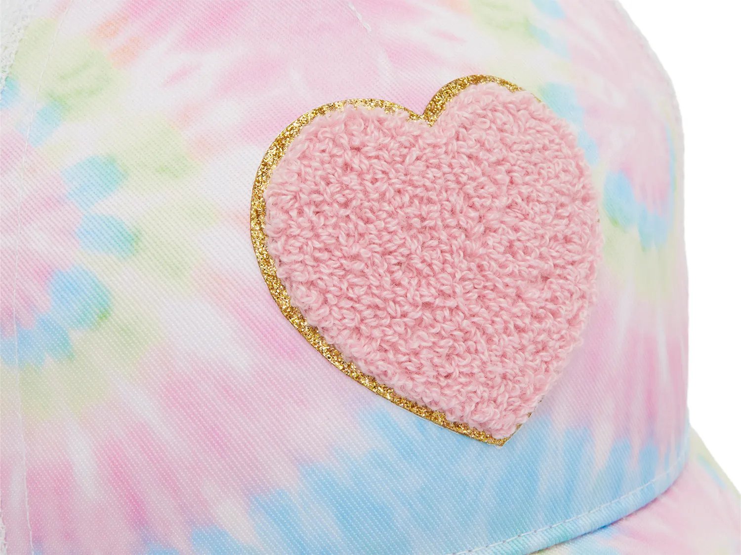 Tie Dye Heart Patch Baseball Cap