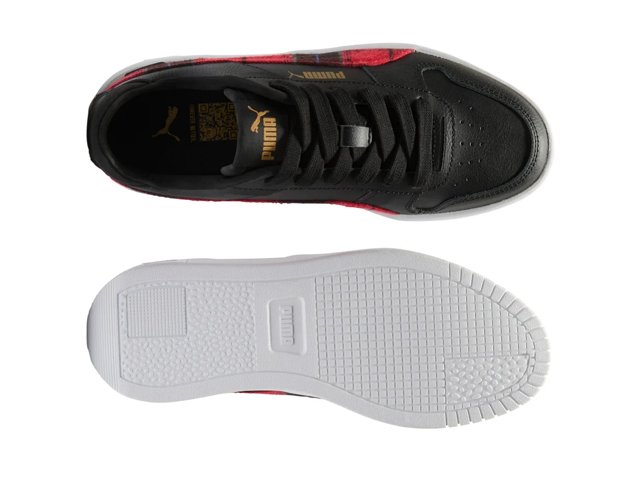 Puma Carina Street Punk Plaid Sneaker Kids