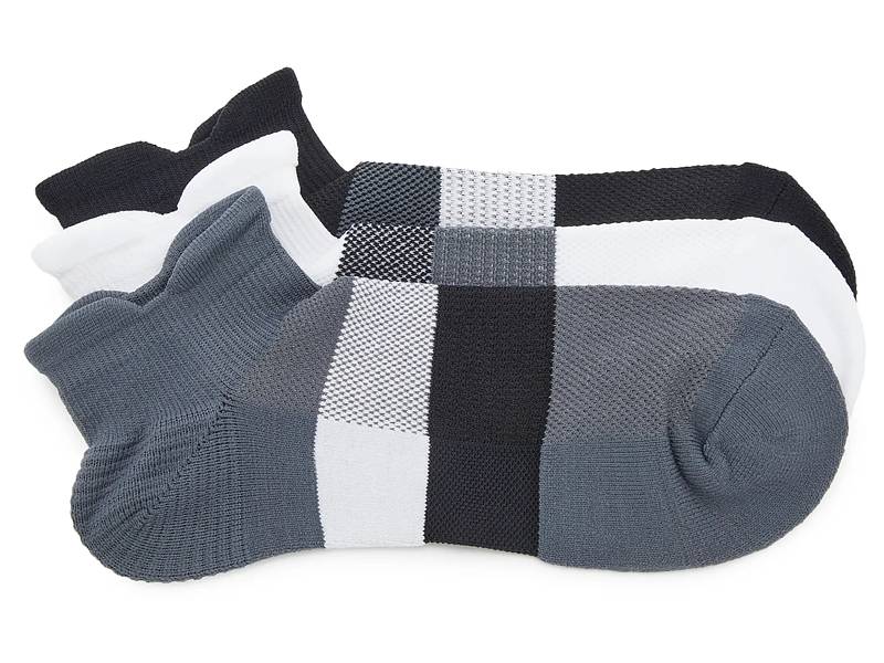 Double Tab Men's No Show Socks - 3 Pack
