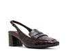 Mona Pump Dark Brown Croc Print view