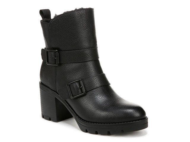 Naturalizer Verney Moto Water Repellent Booties Womens 10 Black
