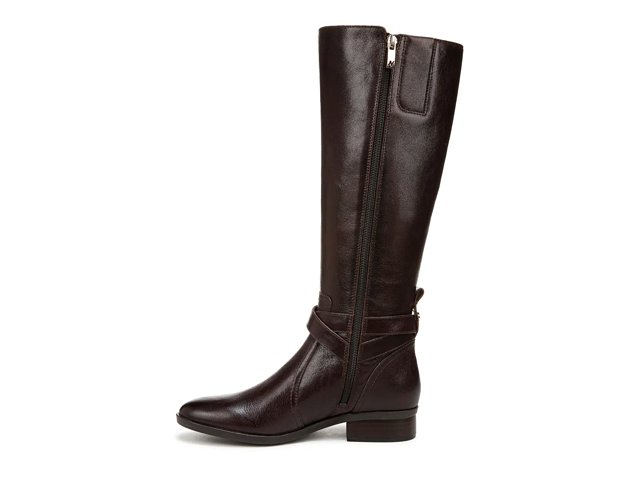 Naturalizer Rena Narrow Calf Riding Boot Women s Dark Brown Size 10 Boots Riding
