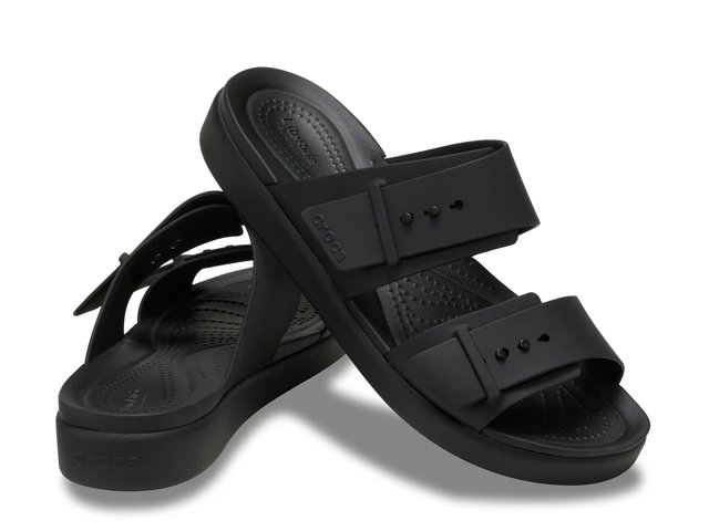 ★CROCS★ Women's Brooklyn Low Wedge BKM 24SWSD206453 24SWSD Brooklyn Low Wedge - Crocs