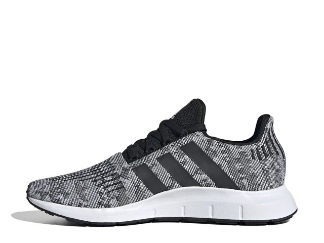 Adidas swift run core black & future white shoes top