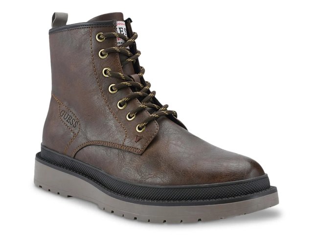 Guess Citizen Boot Men s Dark Brown Size 10.5 Boots