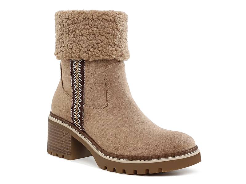 ショートブーツ・ブーティ THREE TO EIGHTY PLATFORM MIDDLE FUR BOOTS BEIGE THREE TO EIGHTY PLATFORM SHORT FUR BOOTS BEIGE
