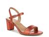 Bristol Sandal Orange Metallic Snake Print view