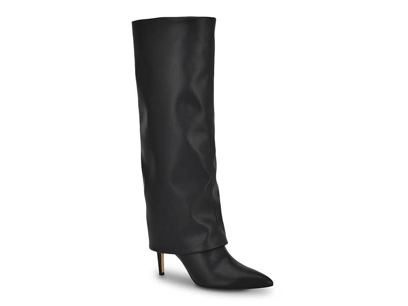 Calvin klein tall black boots on sale