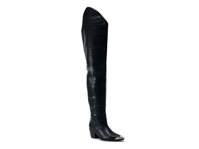Azalea Wang Ria Over The Knee Boot in Black