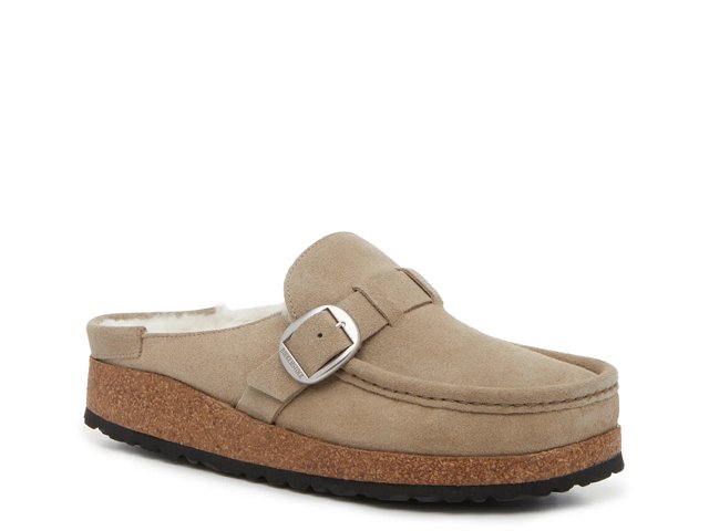 Birkenstock Buckley Shearling Clog - Women's - Free Shipping | DSW
