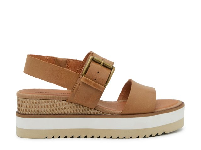Lucky Brand Tebra Wedge Sandal - Free Shipping | DSW