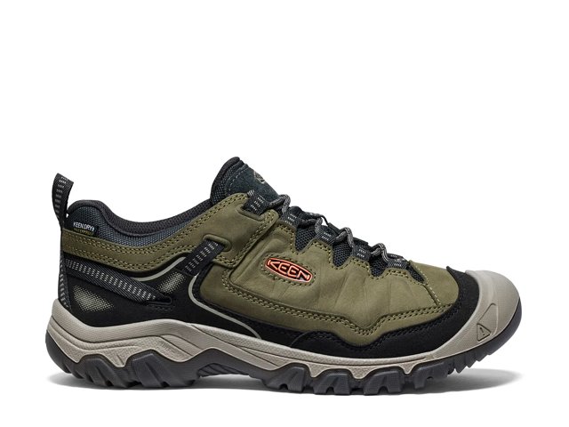 Keen Targhee IV Waterproof Hiking Shoe Wide 12 Dark Olive Gold Flame Men s