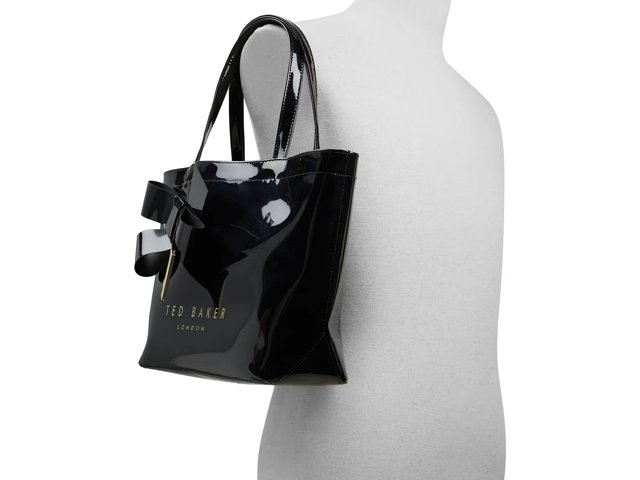 Ted baker black small tote bag deals
