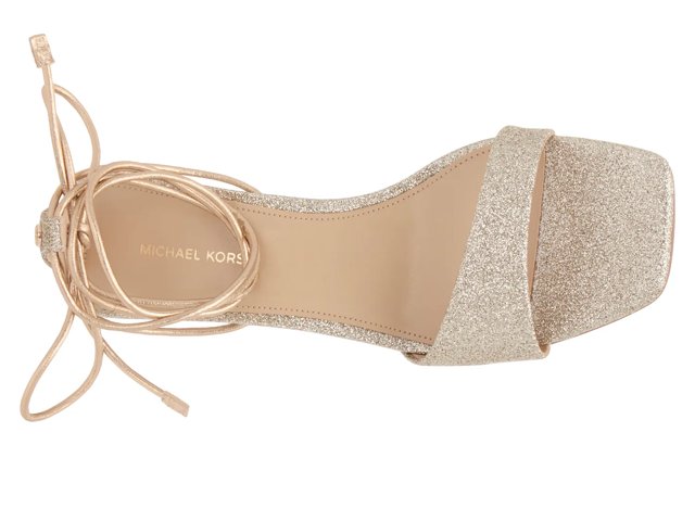【送料&関税込】Michael Kors Jaida Sandals In Gold Glitter MICHAEL MICHAEL KORS - Jaida glitter sandals Gold - The Corner