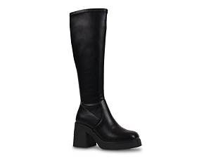 【追跡あり!】ALDO Equine ニーハイブーツ ブロックヒール Black Equine Black Women's Tall Boots | ALDO US