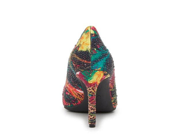 Jessica様 Jessica Simpson Katina Black Sparkle Texture Block Heel