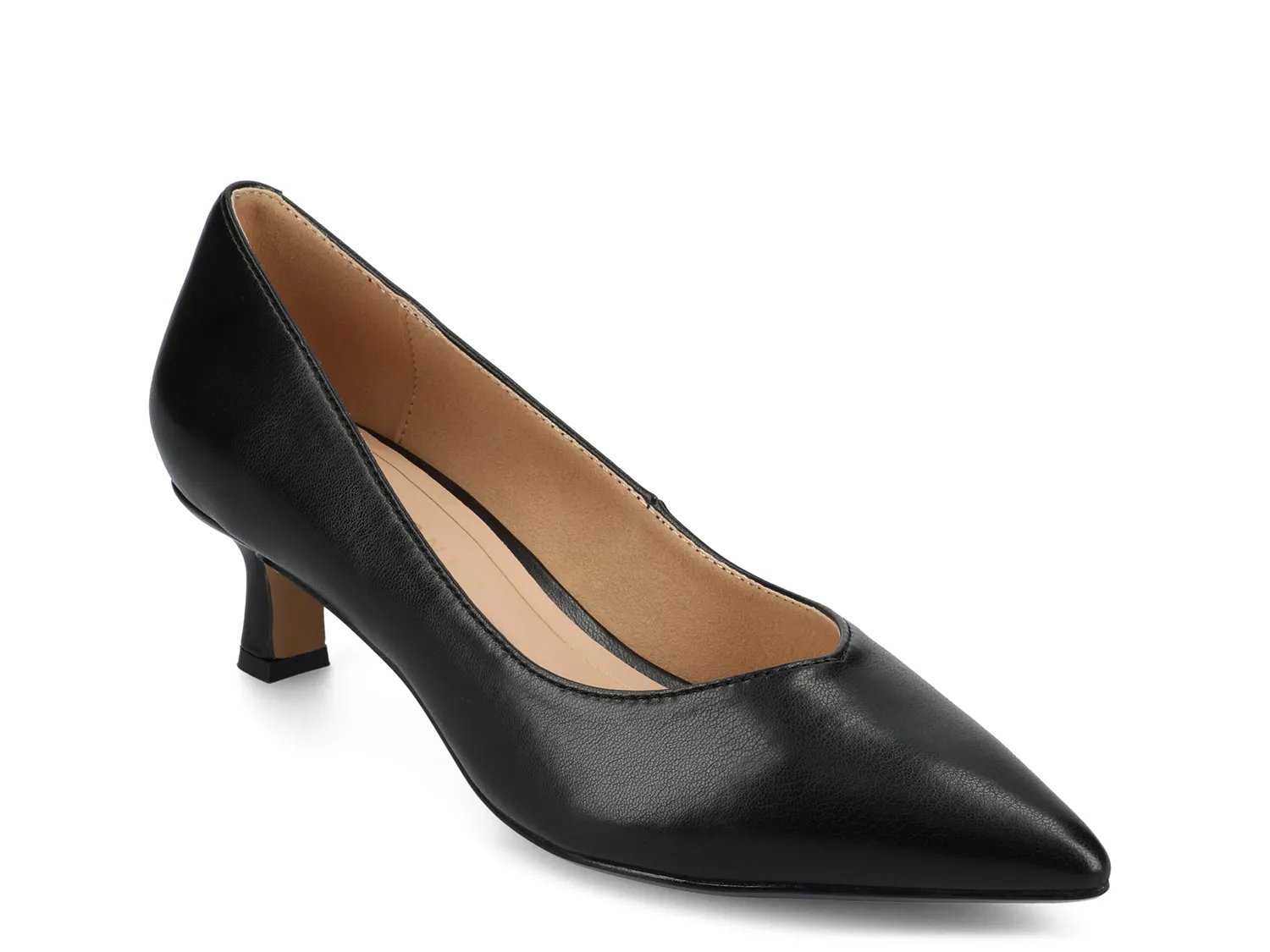 Journee Collection Wide Width Pammie Pump | Women's | Black | Size 8.5 | Pumps | Kitten