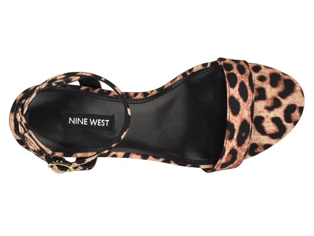 Nine west leopard sandals clearance