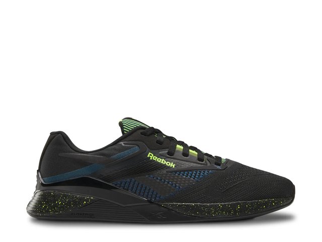 Reebok Nano X4 Shoes Black Escape Blue Digital Lime Men s 10 Women s 11.5 Medium