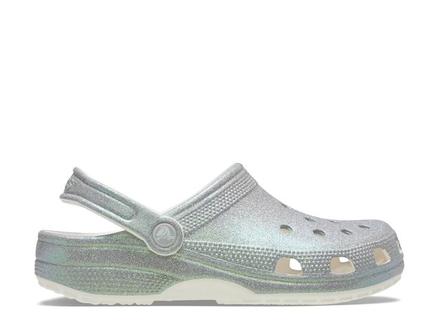 Crocs Classic Iridescent Glitter Clog - Free Shipping | DSW