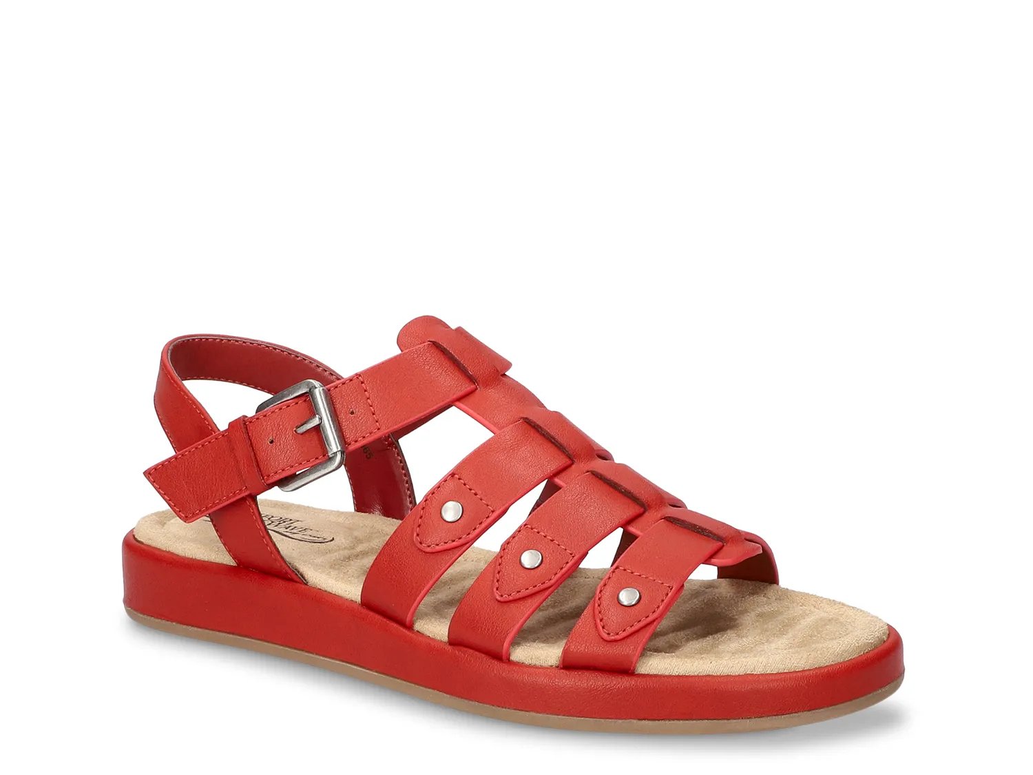 Easy Street Chirp Gladiator Sandal | Women's | Red | Size 6.5 | Sandals | Fisherman