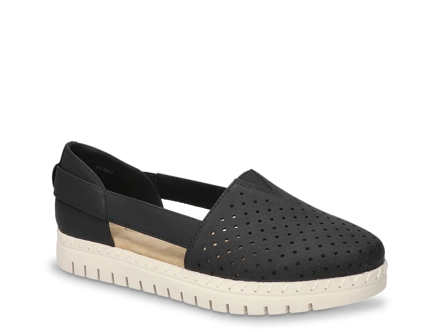 Easy Street Fedra Comfort SlipOn | Women's | Black | Size 6.5 | Slip-Ons