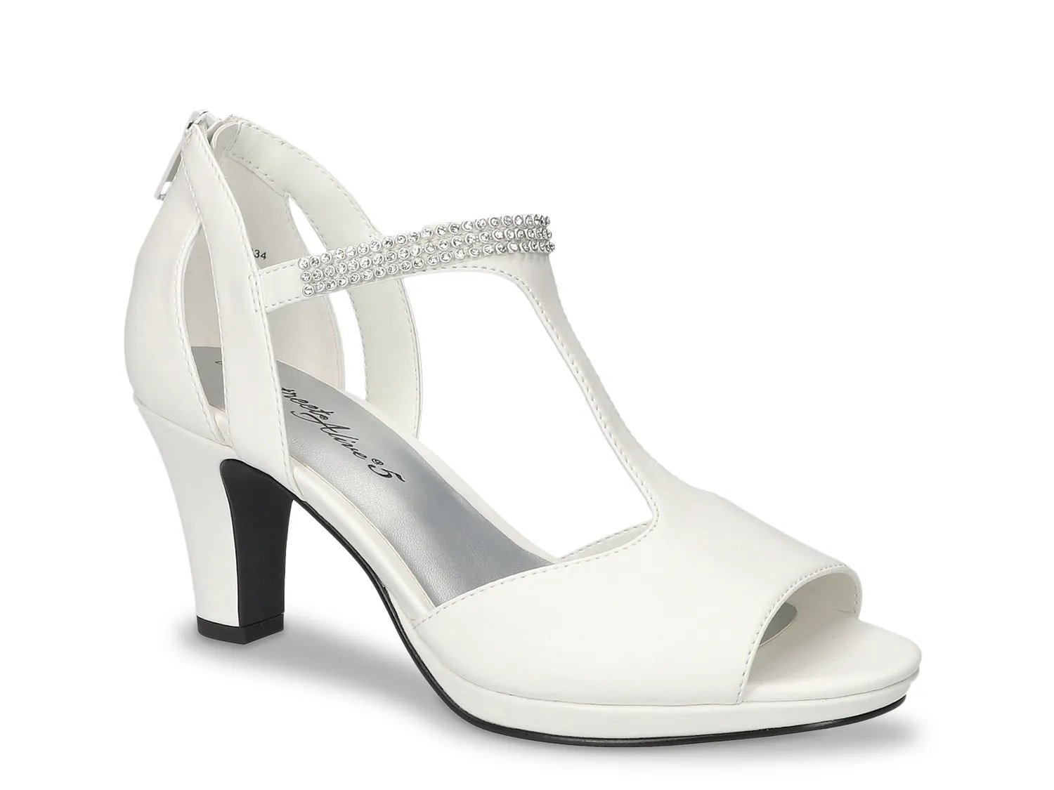 Easy Street Wide Width Flash Sandal | Women's | White | Size 9 | Sandals | T-Strap