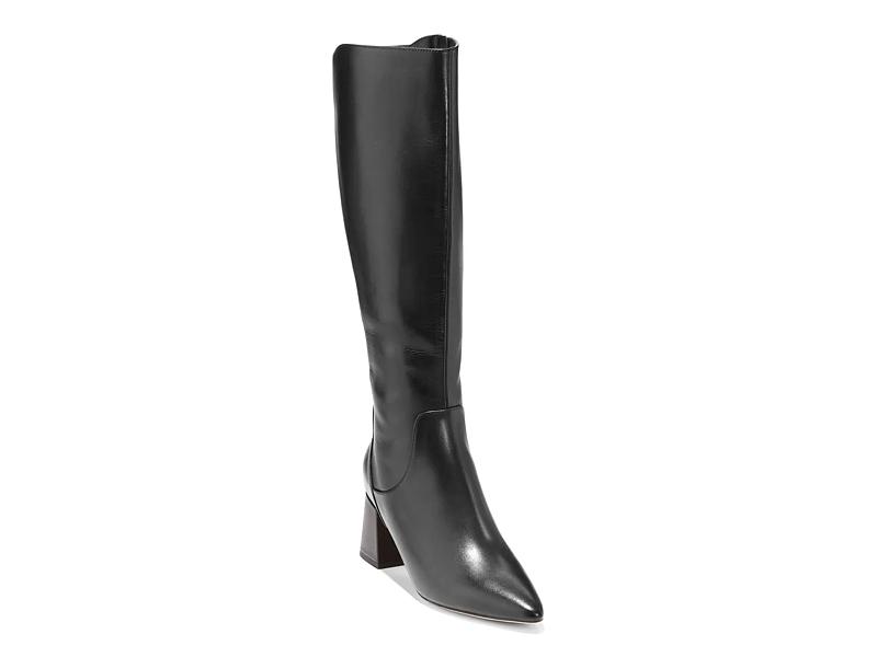 UNISA Flex vintage Women’s BLACK LEATHER strappy Knee High outlet Riding Equestrian Boots Size 6.5 M