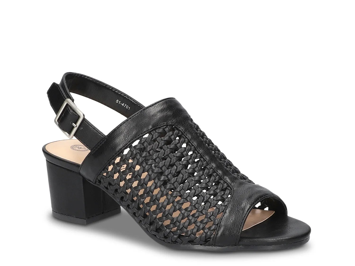 Bella Vita Wide Width Adley Sandal | Women's | Black | Size 8 | Sandals