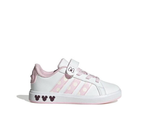 adidas Minnie Mouse Grand Court Sneaker - Kids' - Free Shipping | DSW