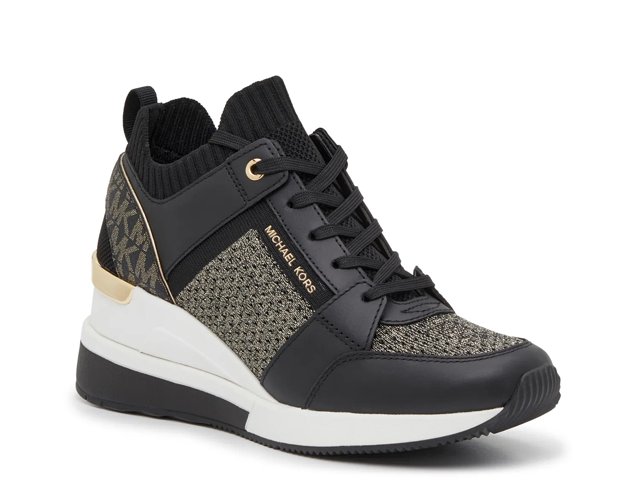 「数量限定 在庫処分セール」 Michael Michael Kors Georgie Wedge Sneaker - Women's - Free 靴