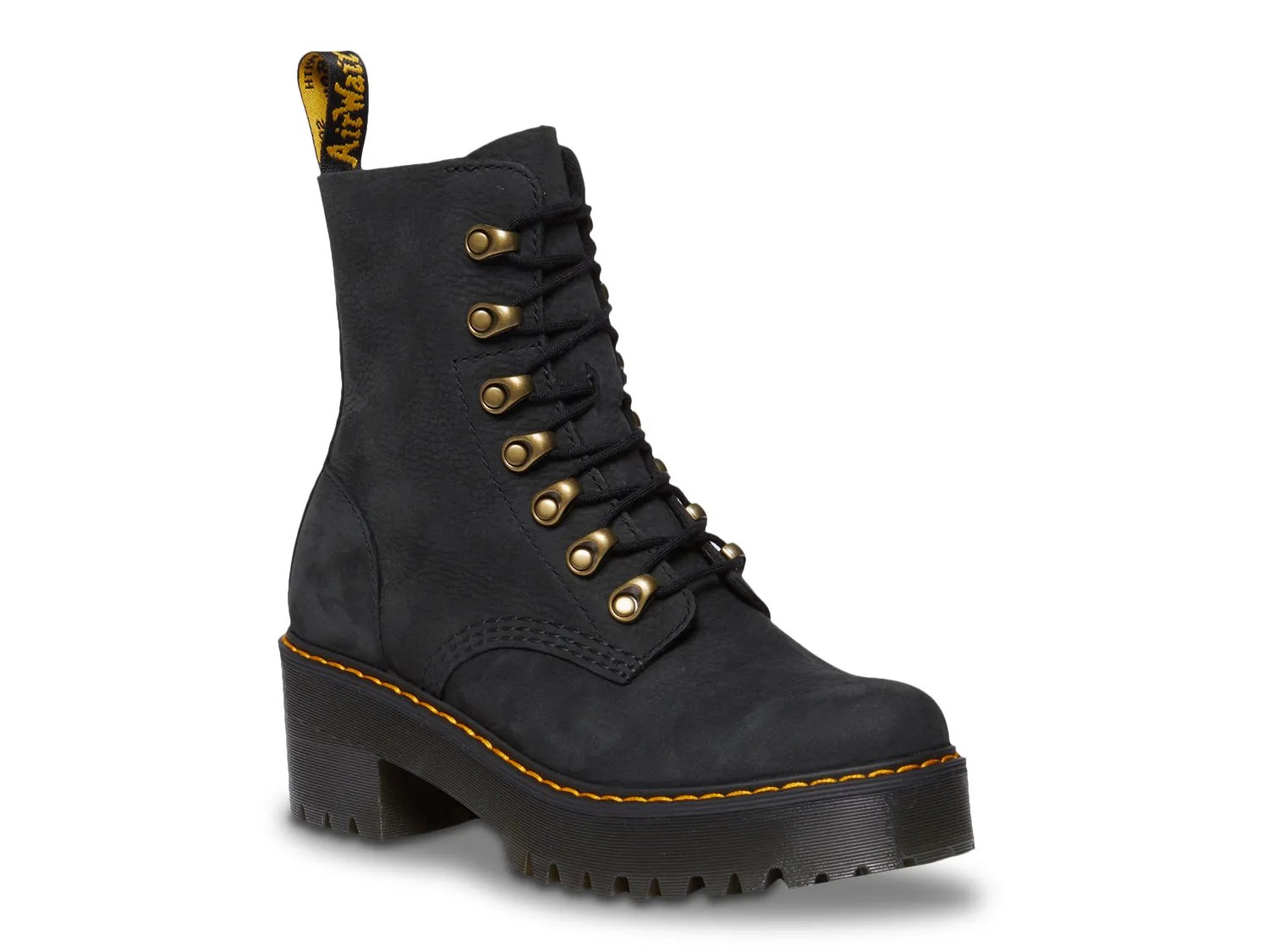 Женские ботинки Dr. Martens Leona на платформе Combat Boot