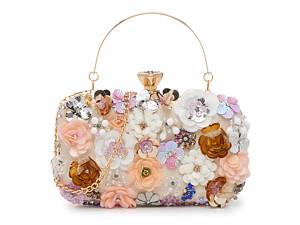 【Betsey Johnson】Bow Down Clutch Pink Flower BOW DOWN high-quality CLUTCH PINK FLOWER Bow