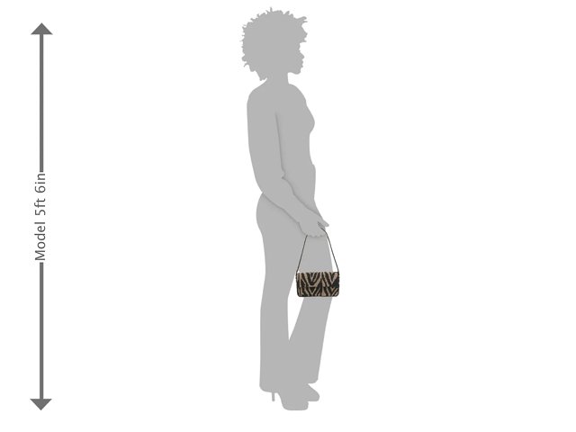 Kelly & Katie Zebra Beaded Shoulder Bag